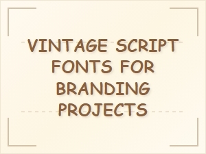 Vintage Script Fonts for Authentic Branding