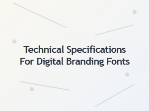 Technical Specifications for Modern Sans-Serif Fonts